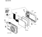 Sony DSC-WX150/R rear section diagram