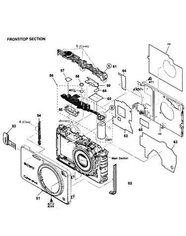 Front/top assy