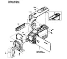 Sony HDR-CX190/B front/top assy diagram