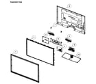 Samsung LN46E550F6FXZA-DH02 cabinet parts diagram