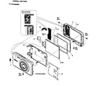 Sony DSC-W690/B rear assy diagram