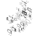 Panasonic DMC-TS20PA cabinet parts diagram