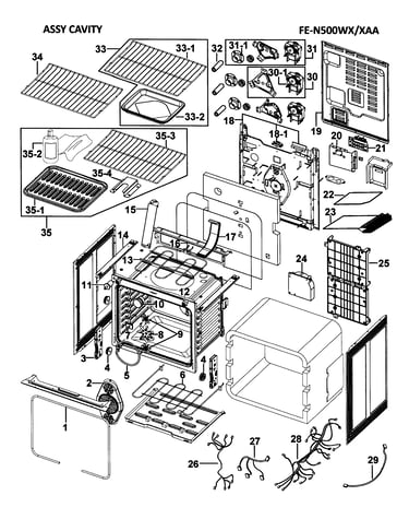 Cavity assy