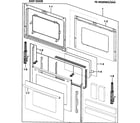 Samsung FE-N500WX/XAA-00 door assy diagram