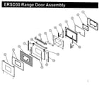 Dacor ERSD30LP door assy diagram