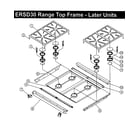 Dacor ERSD30LP top frame 2 diagram