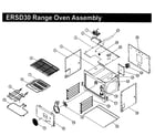 Dacor ERSD30NG range oven diagram