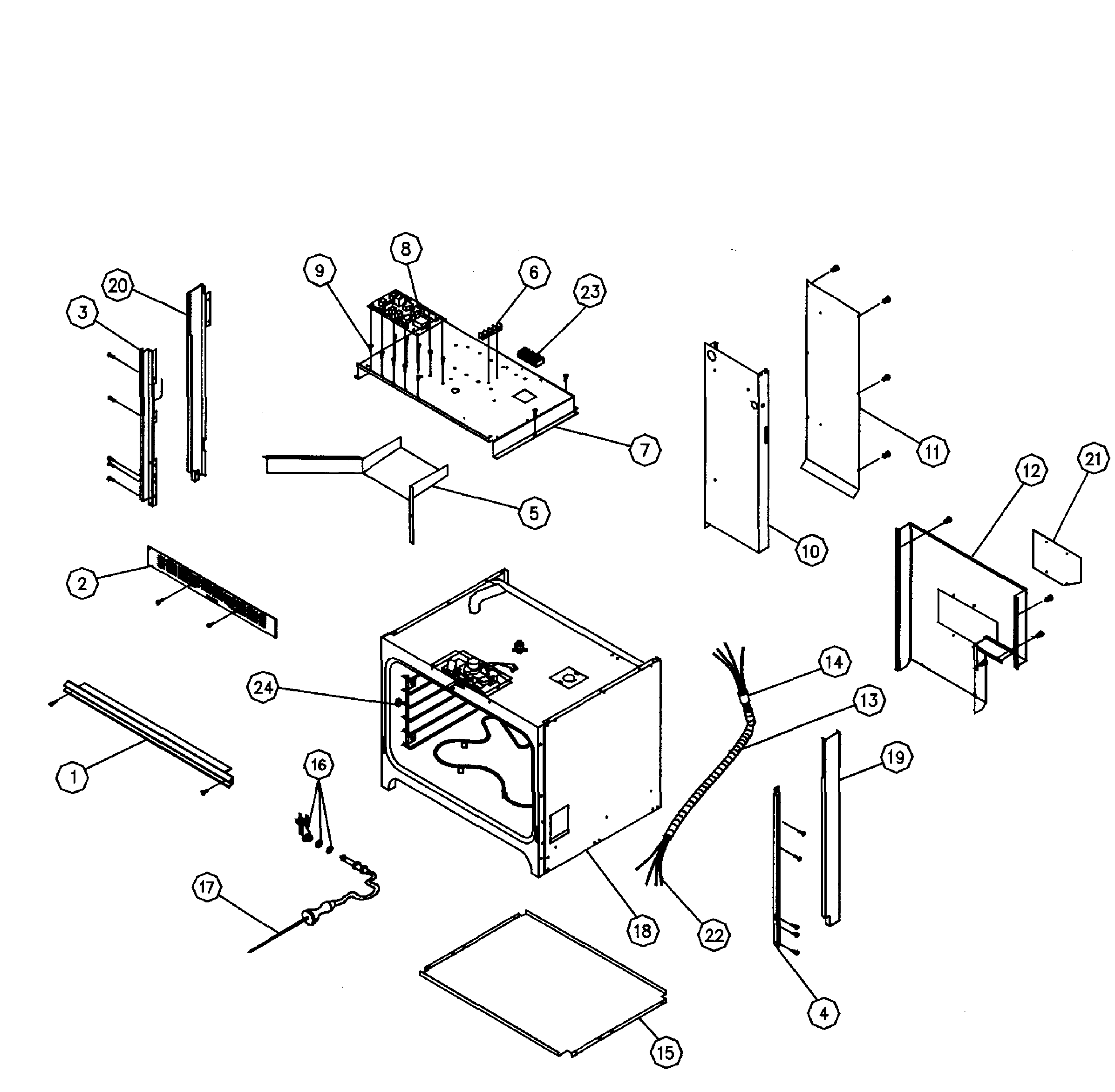 Oven case