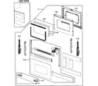 Samsung FTQ352IWUB/XAA-00 door assy diagram