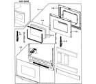 Samsung FTQ353IWUB/XAA-00 door assy diagram