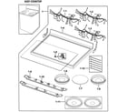 Samsung FTQ353IWUW/XAA-00 cooktop assy diagram