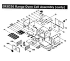 Dacor ERSD36LP oven assy,rev1 diagram