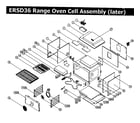 Dacor ERSD36LP oven assy,rev2 diagram