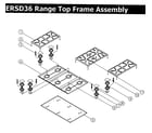 Dacor ERSD36LPH top frame assy diagram