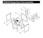 Dacor ERSD36NG cabinet assy diagram