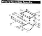 Dacor ERSD36NG base assy diagram
