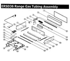 Dacor ERSD36NG tubing assy diagram