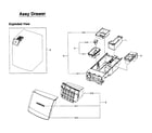 Samsung WF457ARGSWR/AA-01 drawer assy diagram