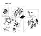 Samsung DV405ETPASU/AA-01 drum assy diagram