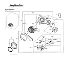 Samsung DV405ETPASU/AA-01 motor assy diagram
