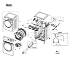 Samsung DV405ETPAWR/AA-01 main assy diagram
