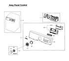 Samsung DV405GTPASU/AA-01 control panel diagram