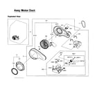Samsung DV405GTPAWR/AA-01 motor assy diagram