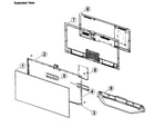 Samsung UN46ES8000FXZA-TS01 cabinet parts diagram