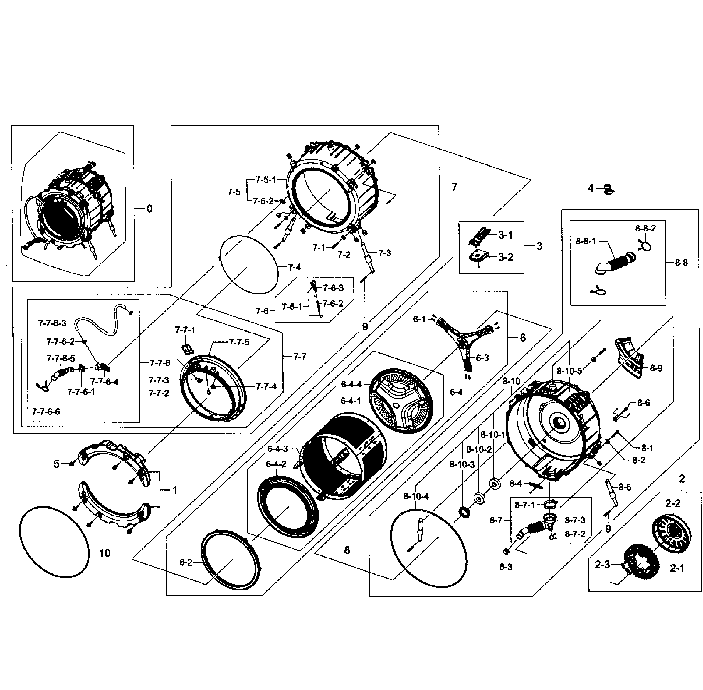 Tub/drum assy