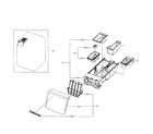 Samsung WF405ATPAWR/AA-01 drawer assy diagram