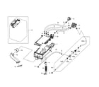 Samsung WF405ATPAWR/AA-01 housing drawer diagram