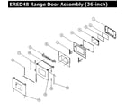 Dacor ERSD48LP door 36 diagram