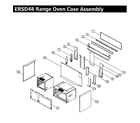 Dacor ERSD48LP oven case diagram