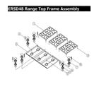 Dacor ERSD48LP top frame diagram