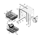 Dacor RDW24S baskets assy diagram