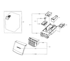 Samsung WF457ARGSGR/AA-02 drawer assy diagram