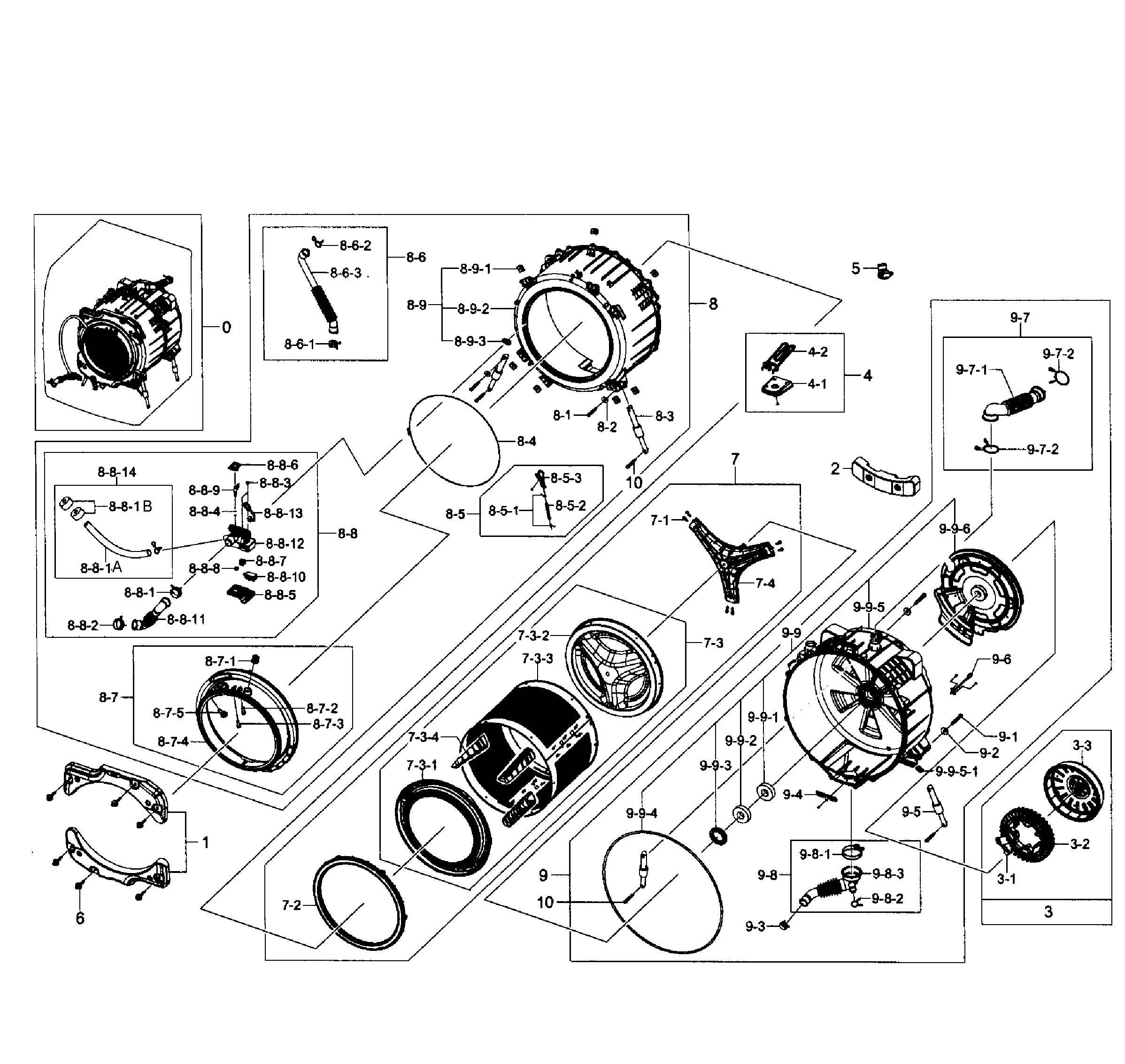 Tub/drum assy