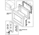 Samsung MW620WA/XAA-00 door parts diagram