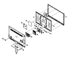 Sharp LC-46LE540U cabinet parts diagram