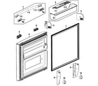 Samsung RF267AABP/XAA-00 freezer door diagram