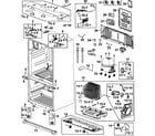 Samsung RF267ABBP/XAA-00 cabinet assy diagram