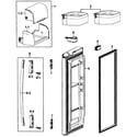Samsung RF267ABRS/XAA-00 right door diagram