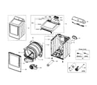 Samsung DV456GWHDWR/AA-01 main assy diagram