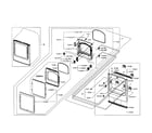 Samsung DV456GWHDWR/AA-01 front assy diagram
