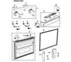 Samsung RF26VABPN/XAA-00 freezer door diagram