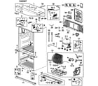 Samsung RF26VACBP/XAA-00 cabinet assy diagram