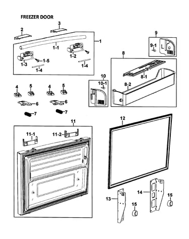 Freezer door