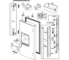 Samsung RF26VACBP/XAA-00 left door diagram