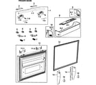 Samsung RF26VACWP/XAA-00 freezer door diagram