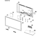 Samsung UN40EH6030FXZA cabinet parts diagram